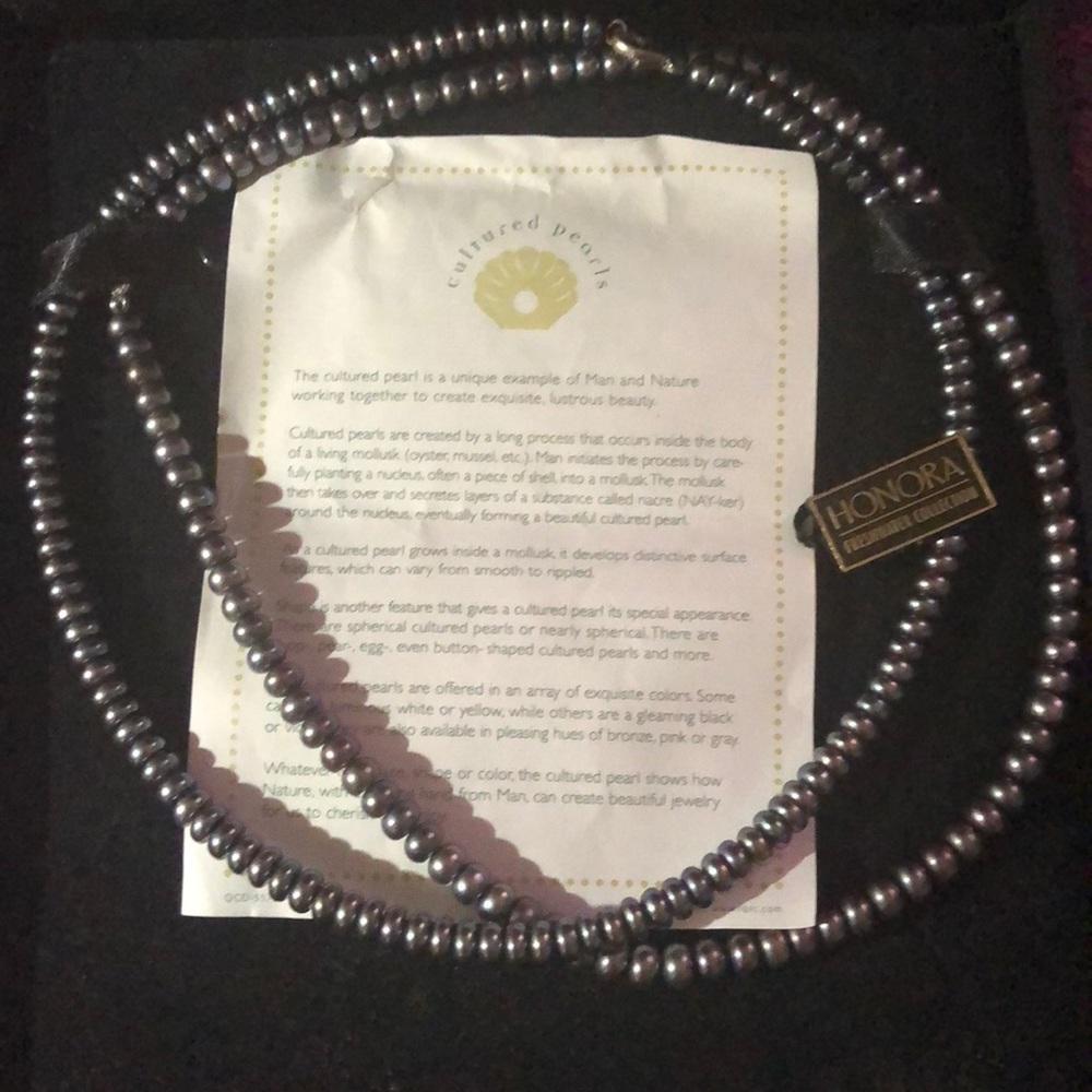 Honora Black Pearl Necklace